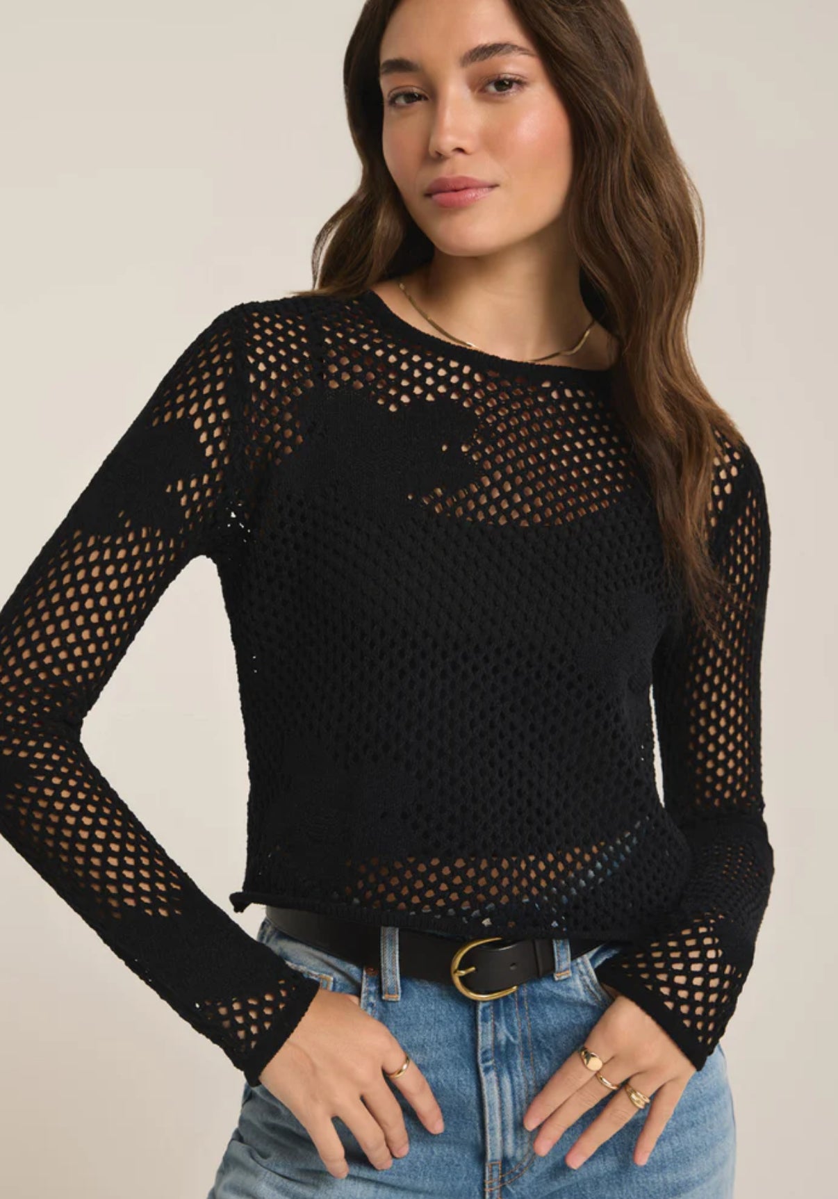 ZW241306 Blossom Floral Sweater - Black – Kate and Hale Shop