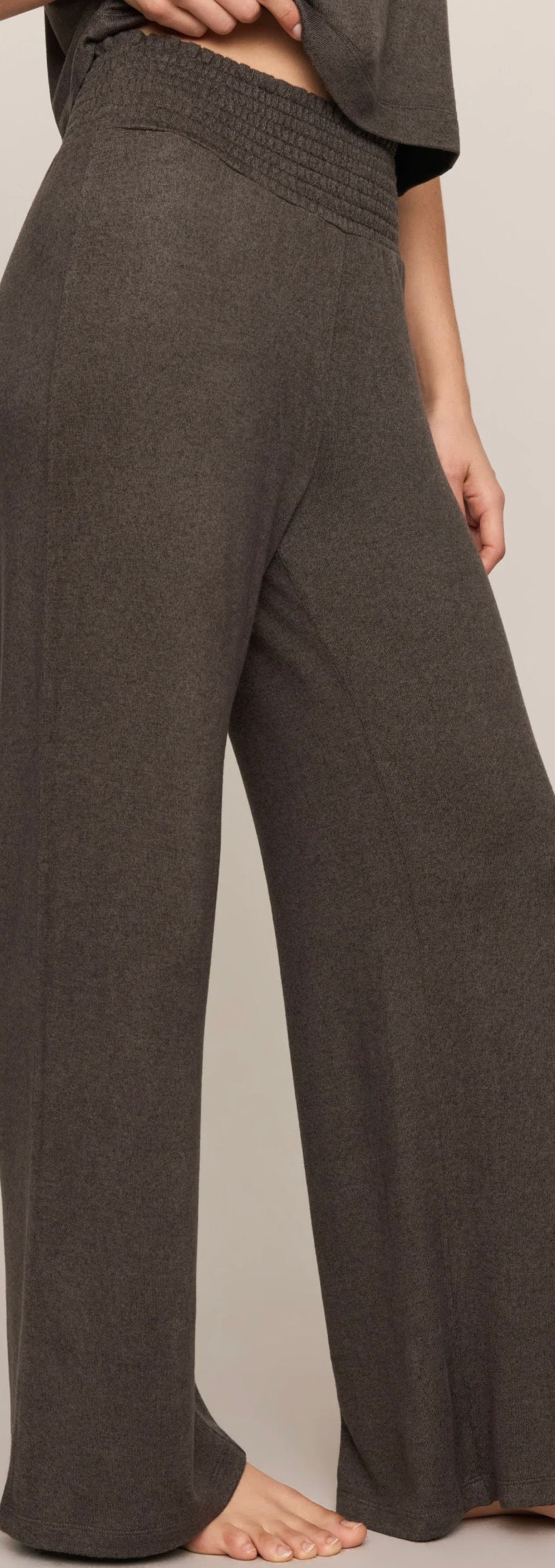 ZLP Dawn Smocked Pant Cocoa Bean