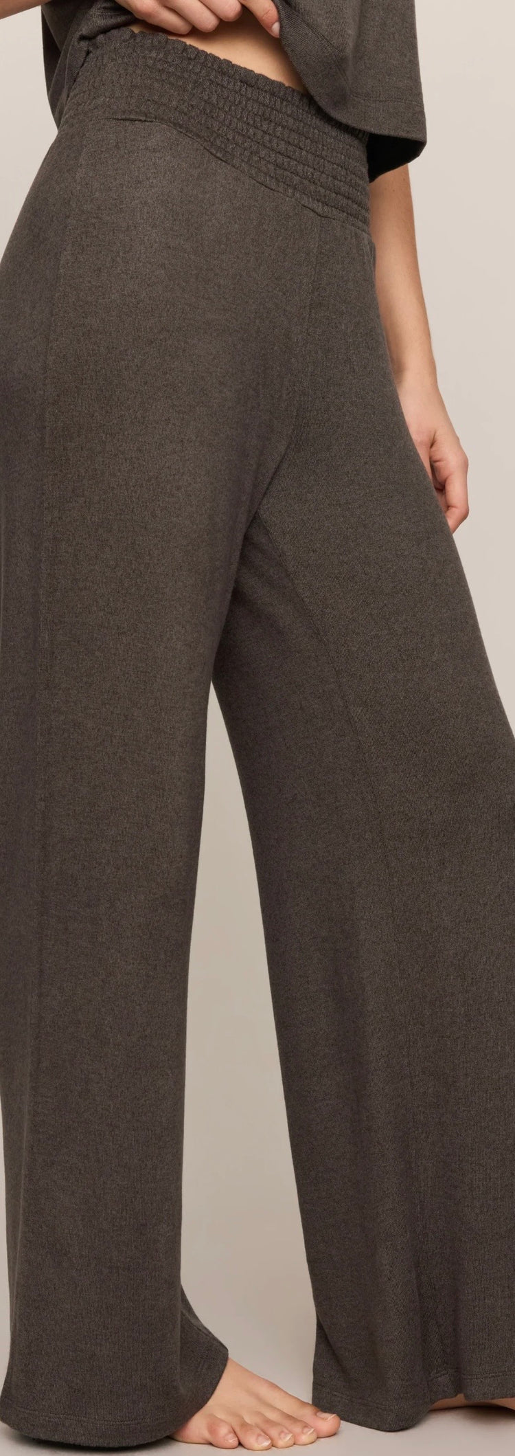 ZLP Dawn Smocked Pant Cocoa Bean