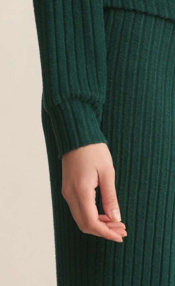 ZLT254774 Elfie Silky Ribbed Long Sleeve Top