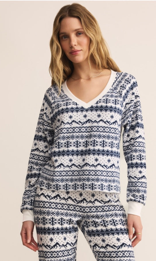 ZLT254751 Slopes Fairisle LS Top