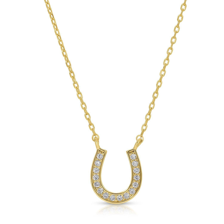 Pavé Horseshoe Necklace
