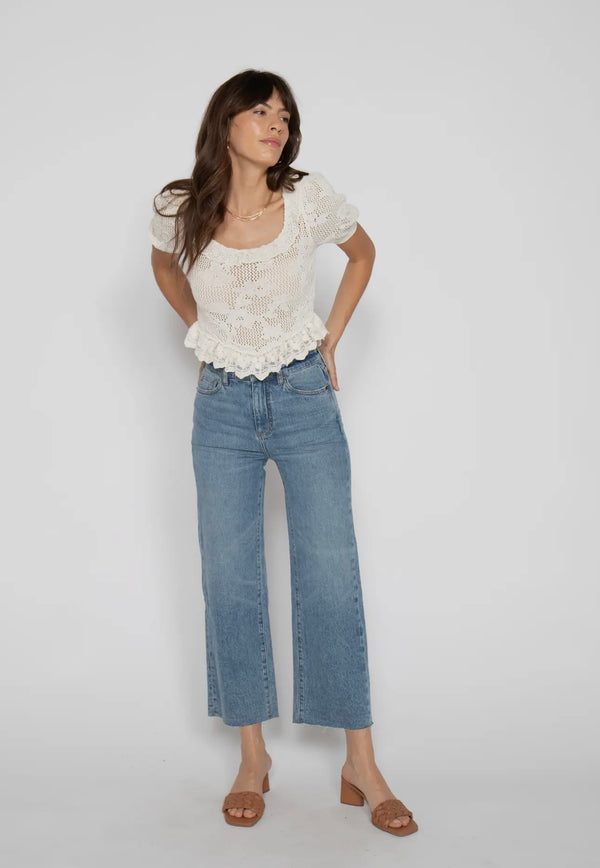 WFK-14-137 Aberdeen Ankle Crop HR Jean -Classic Vintage