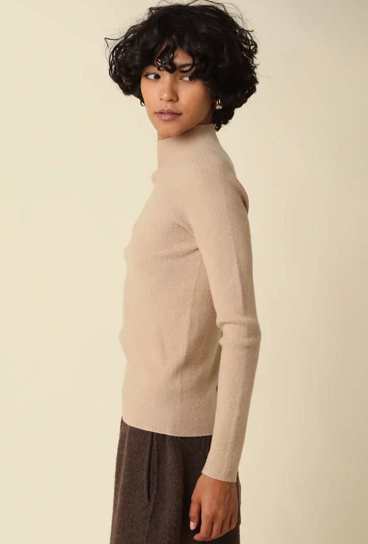 Romy Mock Neck Knit Sweater