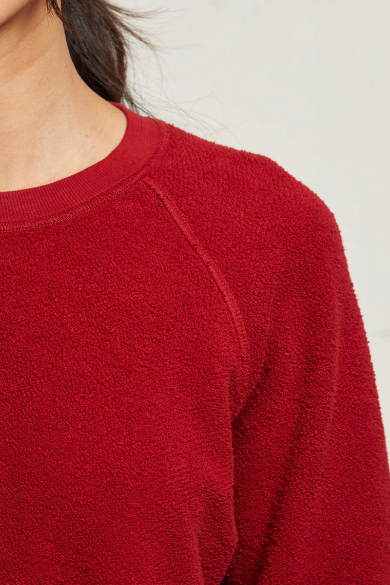 T94-Ziggy-M053 Shrunken Crew Reverse Sweatshirt