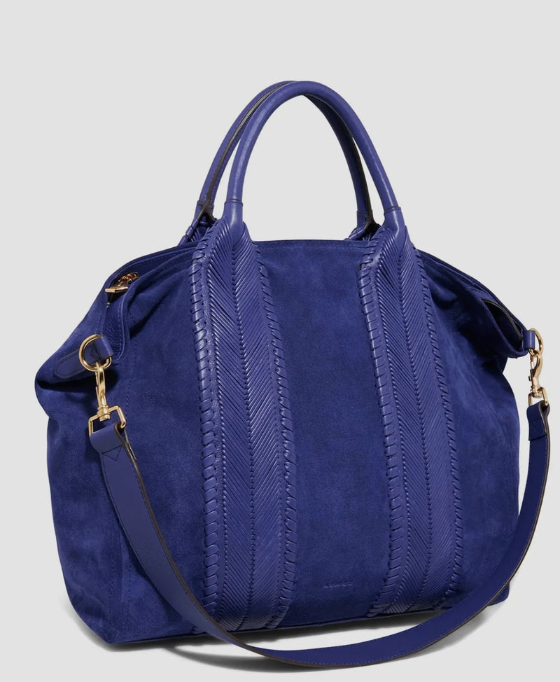 All For Love Convertible Top Zip Tote Dusk Suede