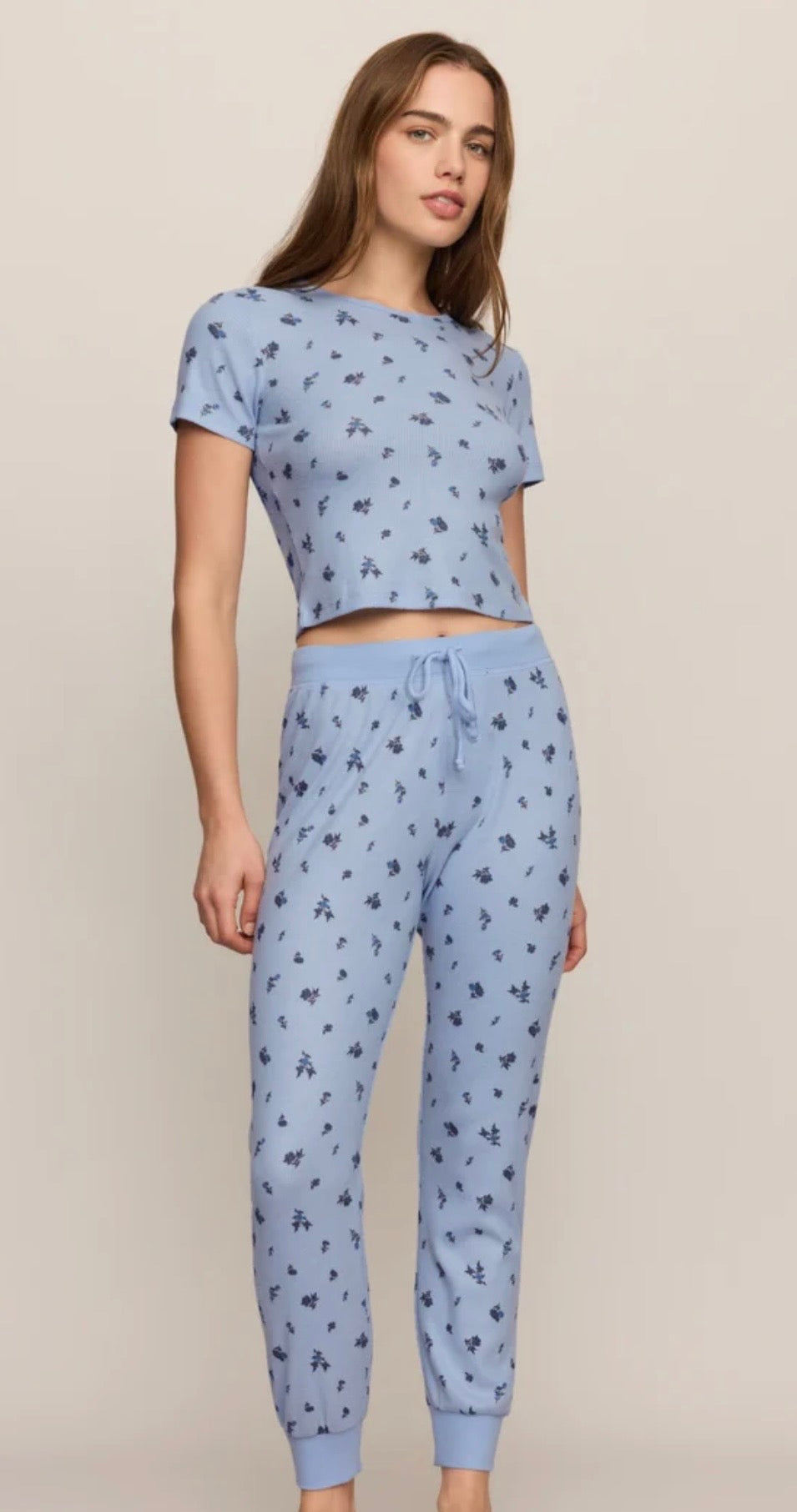 ZLT264950 Ditsy Tee Crystal Blue