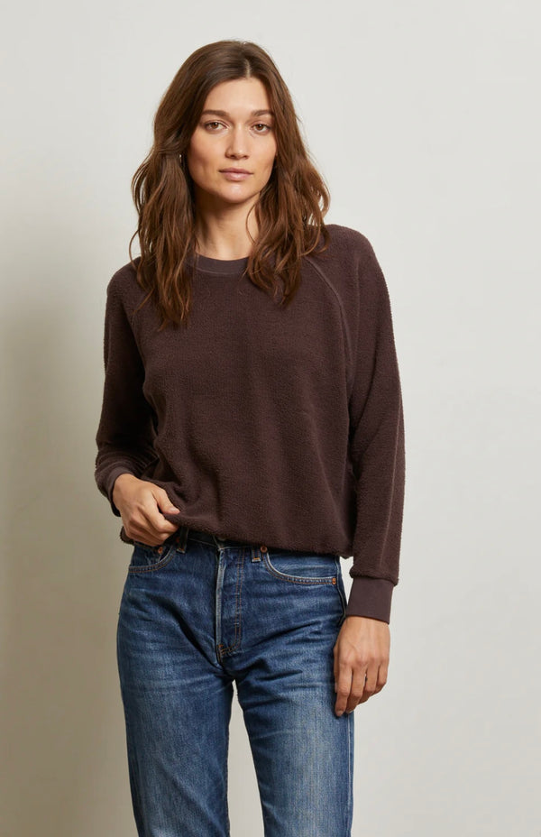 T94-Ziggy Reverse Fleece Sweatshirt- Cocoa