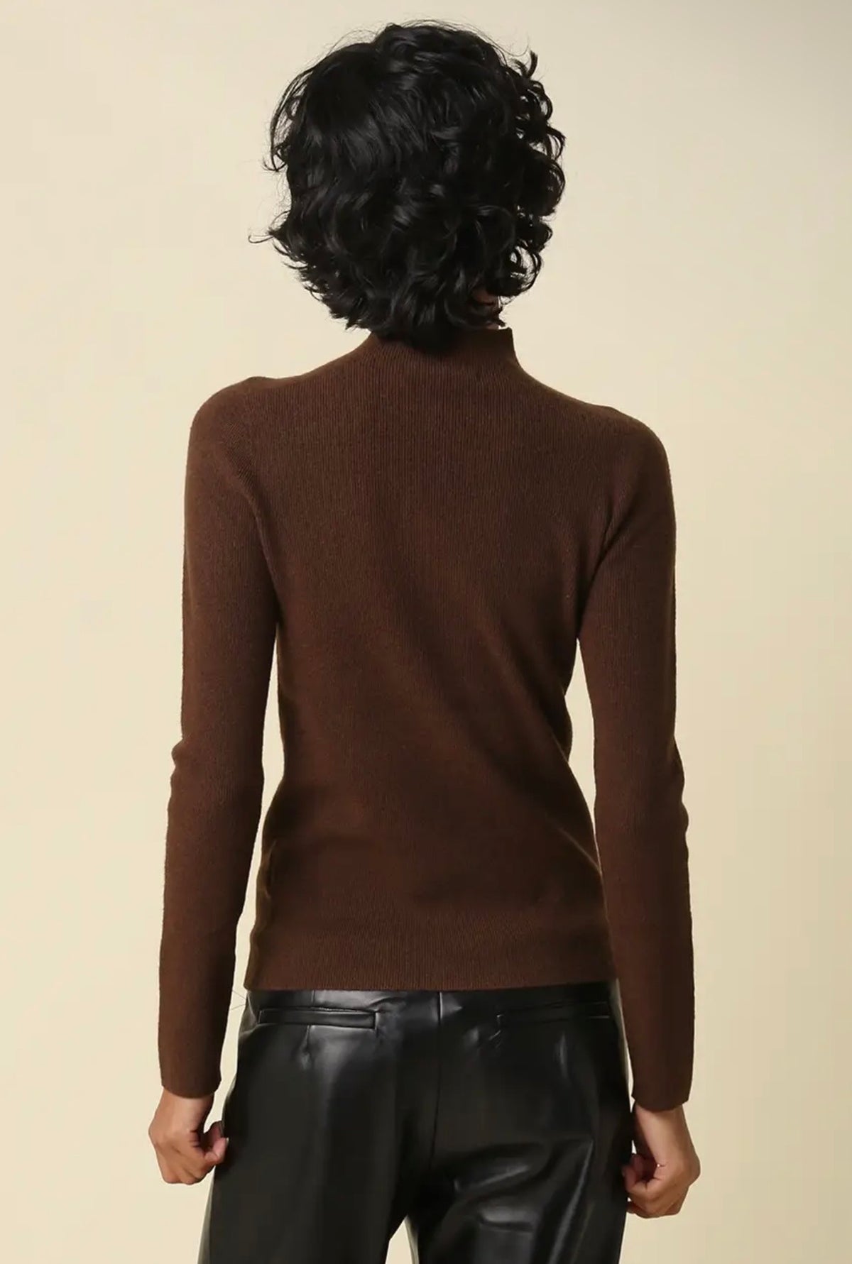Romy Mock Neck Knit Sweater