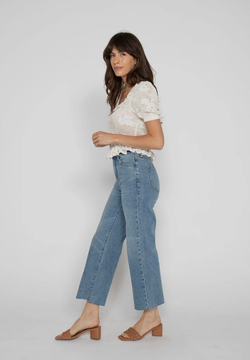 WFK-14-137 Aberdeen Ankle Crop HR Jean -Classic Vintage