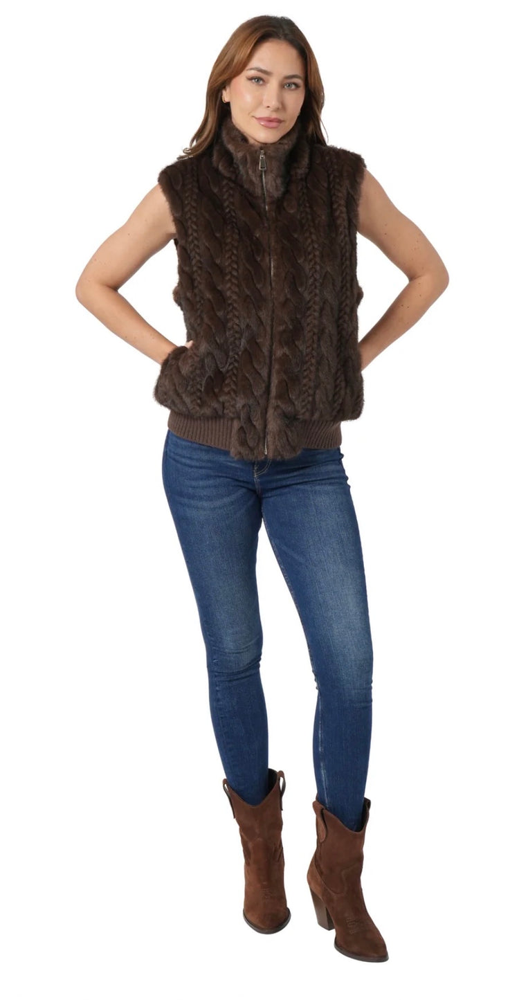 Jill Faux Fur Vest