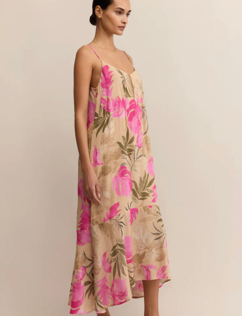 ZD253184 Benson Ula Tropical Midi Dress
