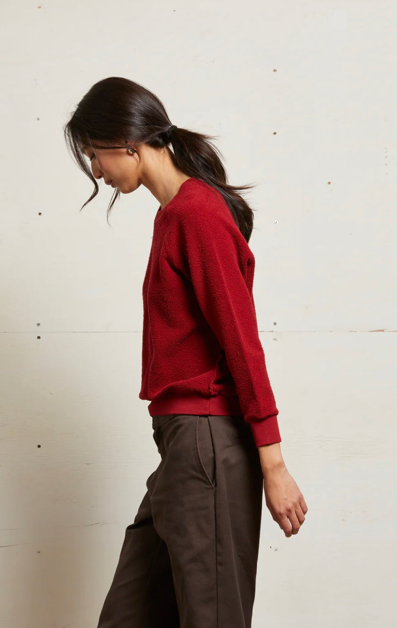 T94-Ziggy-M053 Shrunken Crew Reverse Sweatshirt