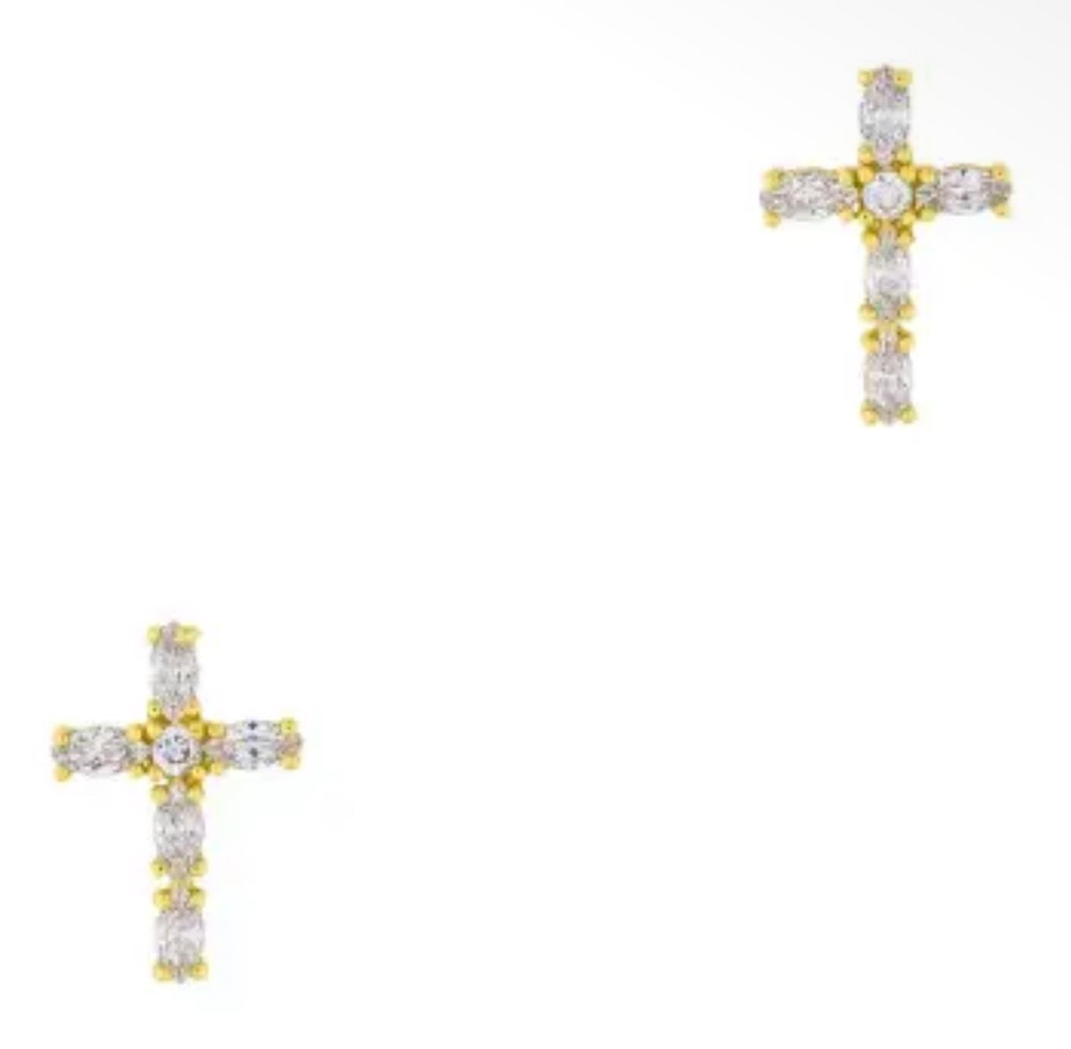 Col Cz Cross Stud