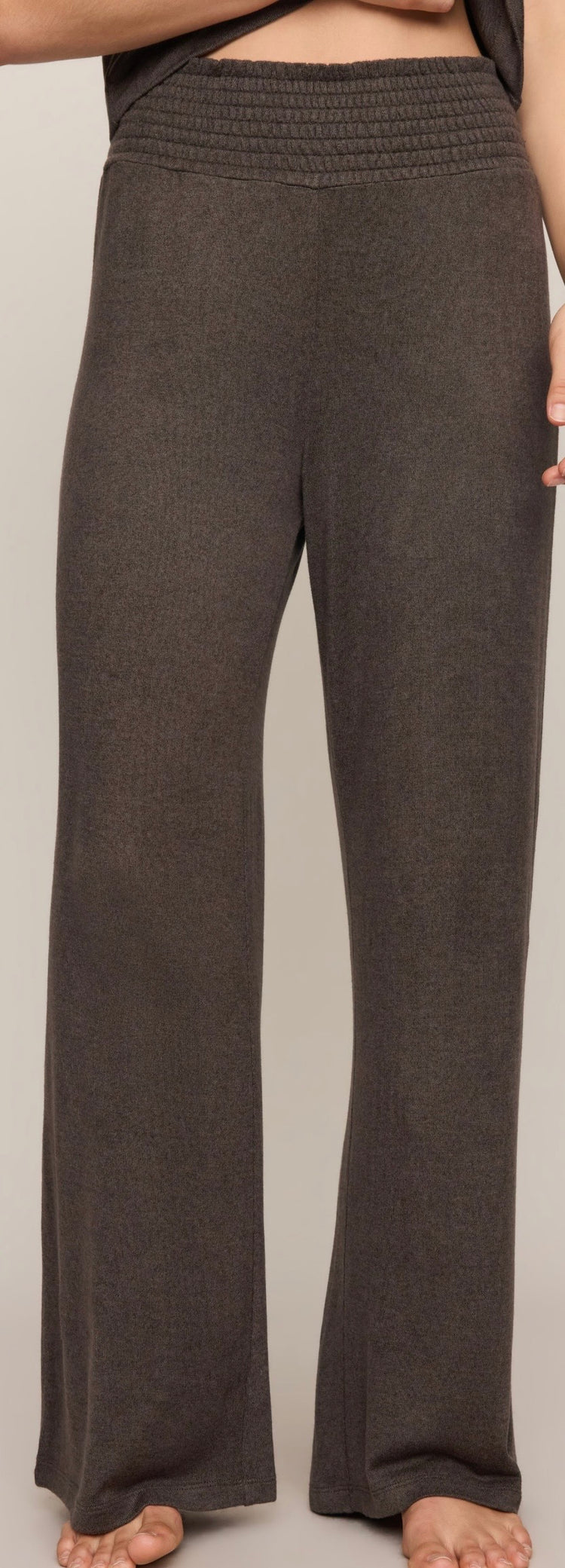 ZLP Dawn Smocked Pant Cocoa Bean