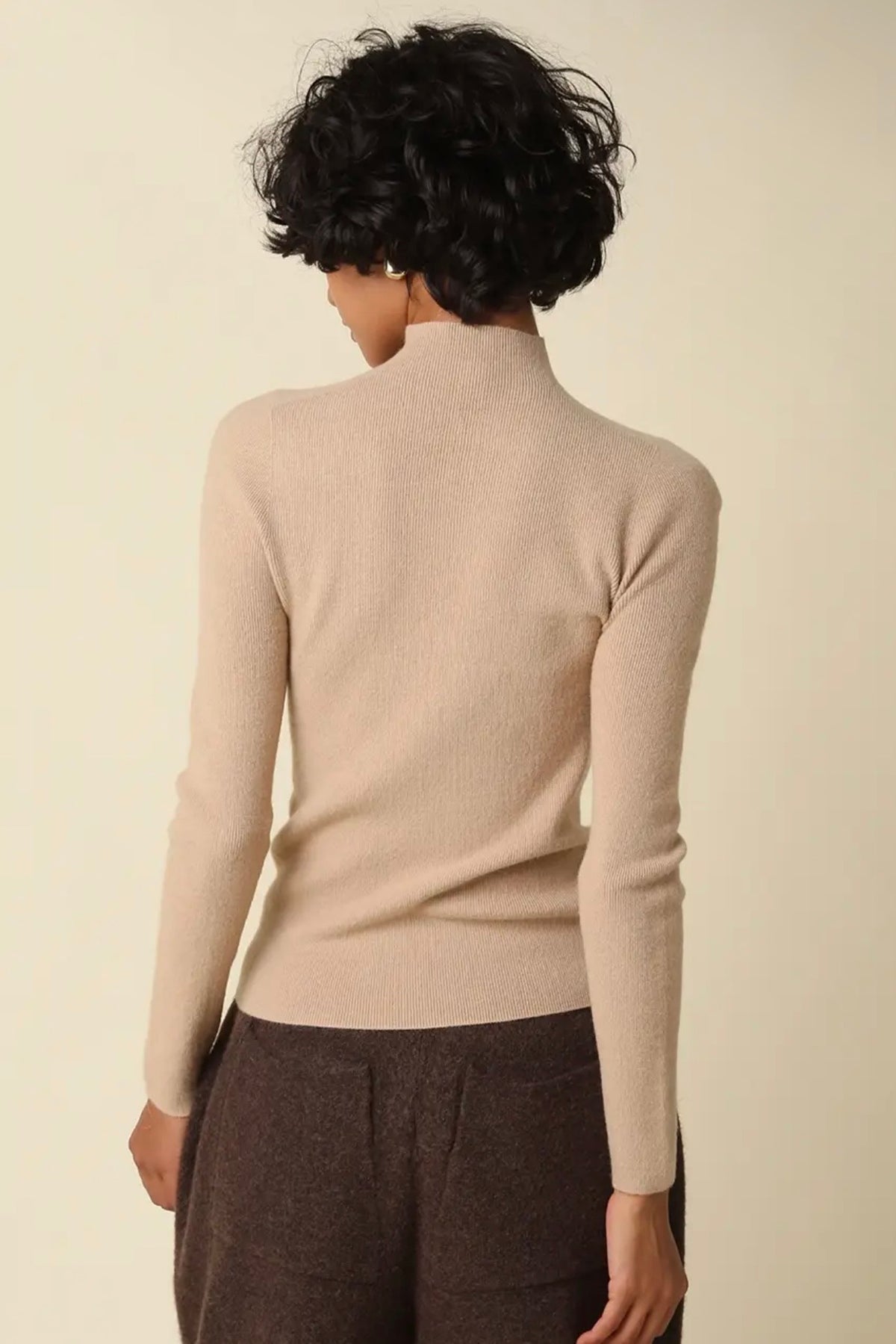 Romy Mock Neck Knit Sweater