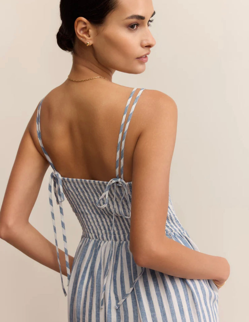 ZD253189 Nadine Striped Midi Dress