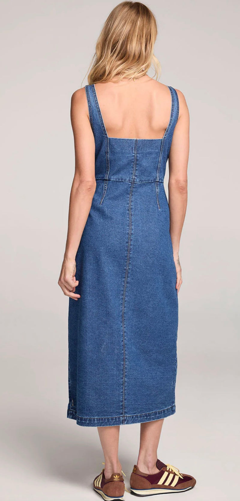 S3717-W699 Casia Denim Mini Dress