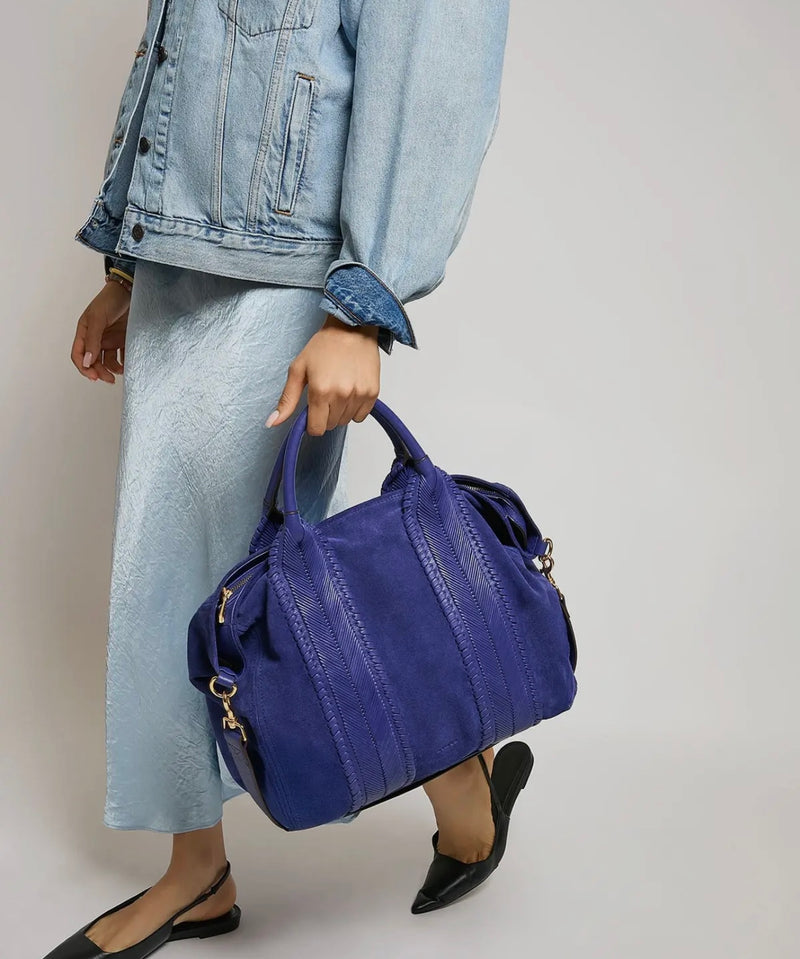 All For Love Convertible Top Zip Tote Dusk Suede