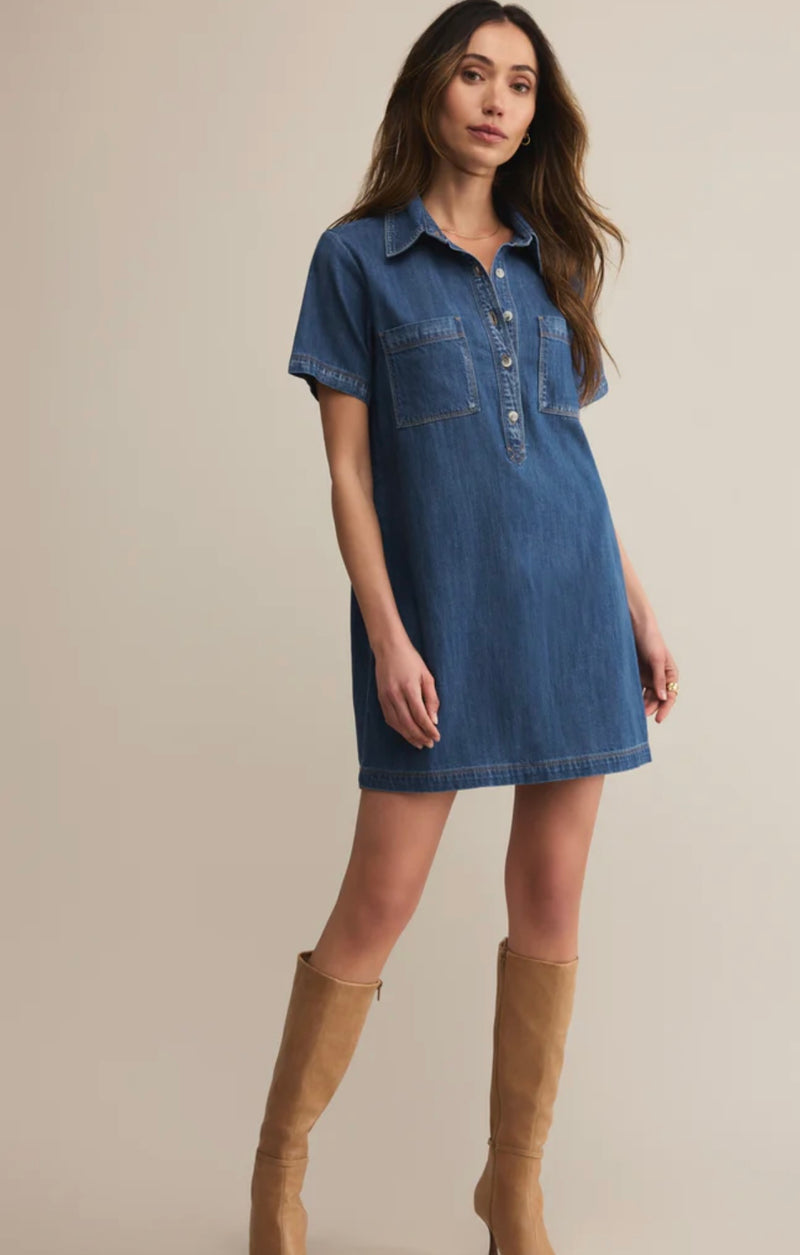 ZD253307 Authentic Denim Mini Dress