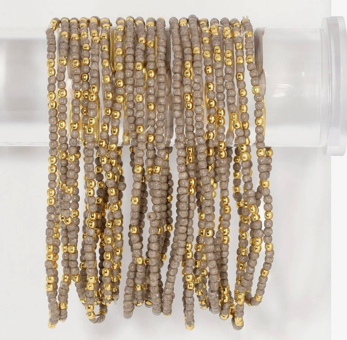 B1439-G Solid Seed Bead Bracelet