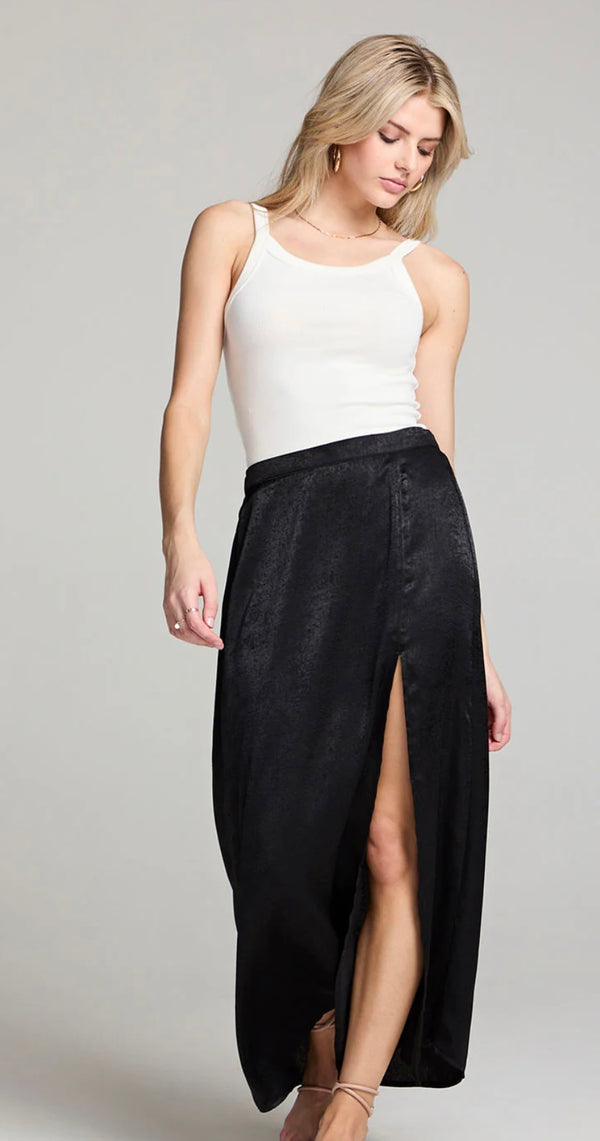 S3505 Satin Midi Skirt