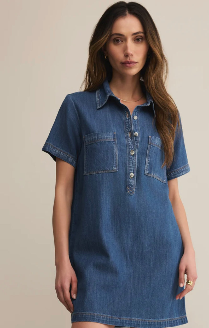 ZD253307 Authentic Denim Mini Dress