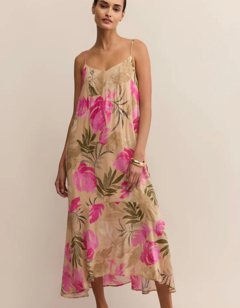 ZD253184 Benson Ula Tropical Midi Dress