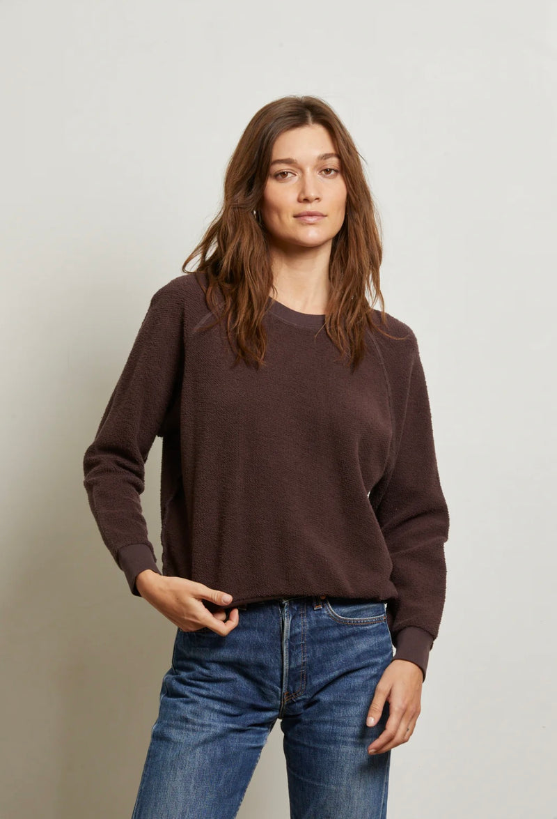 T94-Ziggy Reverse Fleece Sweatshirt- Cocoa