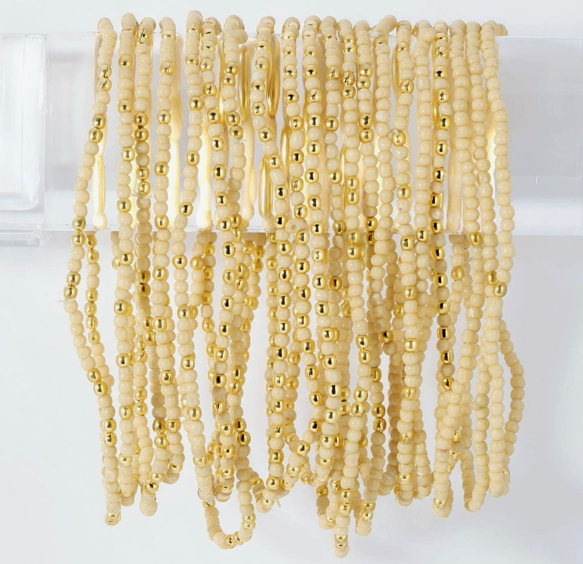 B1439-G Solid Seed Bead Bracelet