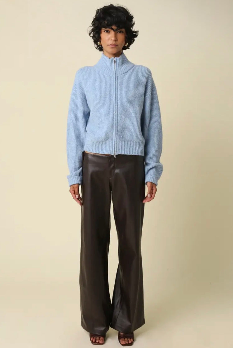 Jalen Zip- Up Mock Neck