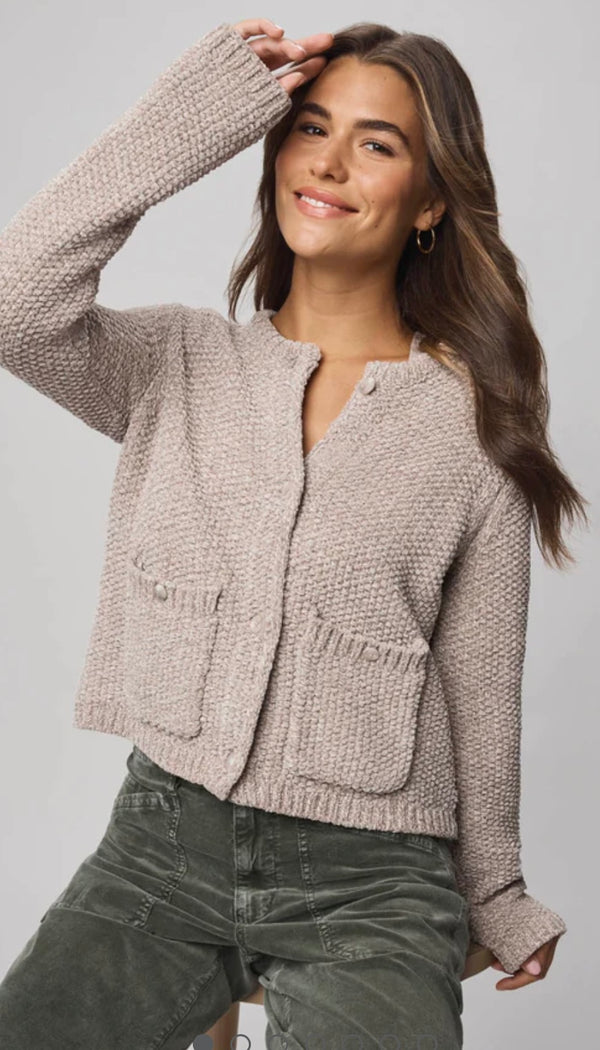 RS4K861SE Andrea Crop Cardigan Sweater