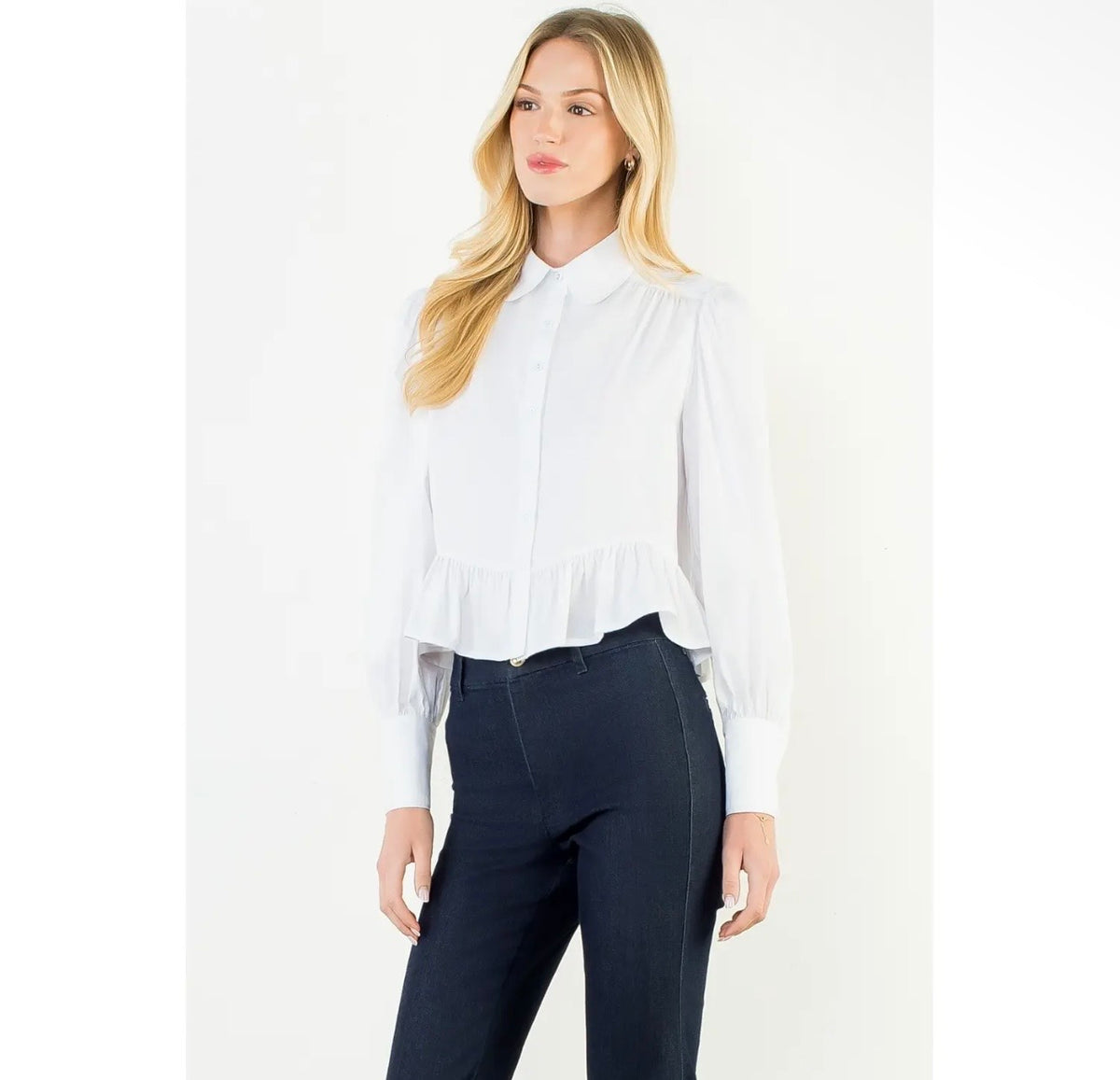 Button Up Long Sleeve Top
