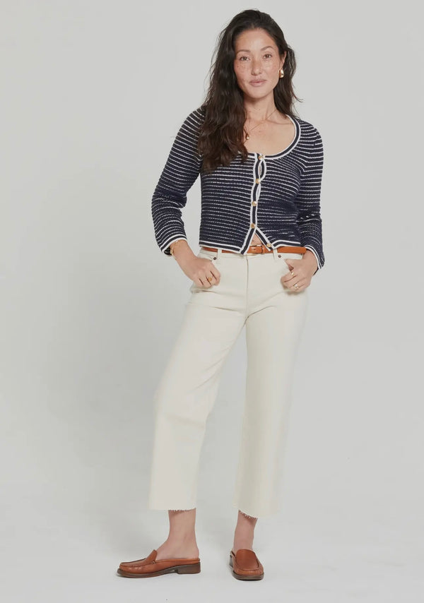 WFK-14-137 Aberdeen Ankle Crop HR Jean - Ecru