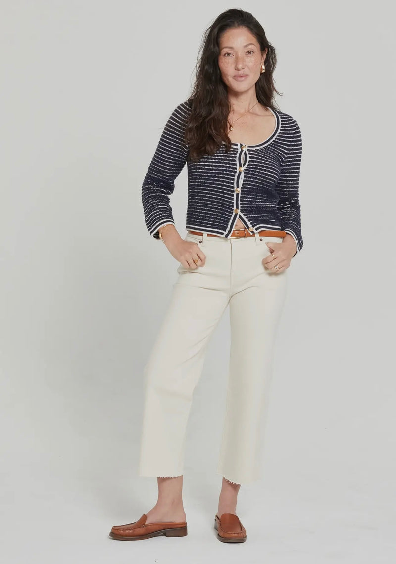 WFK-14-137 Aberdeen Ankle Crop HR Jean - Ecru