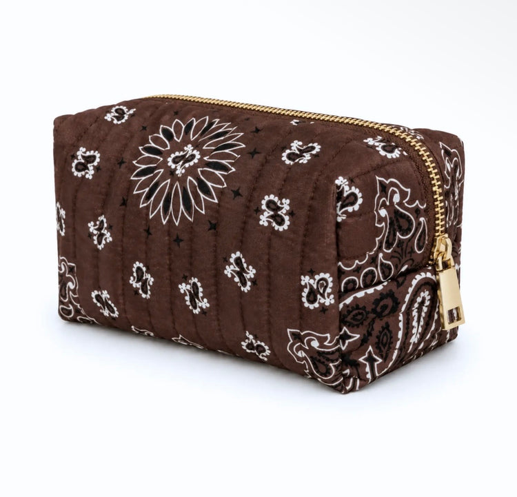 Bandana Cosmetic Case , Everyday Travel Pouch