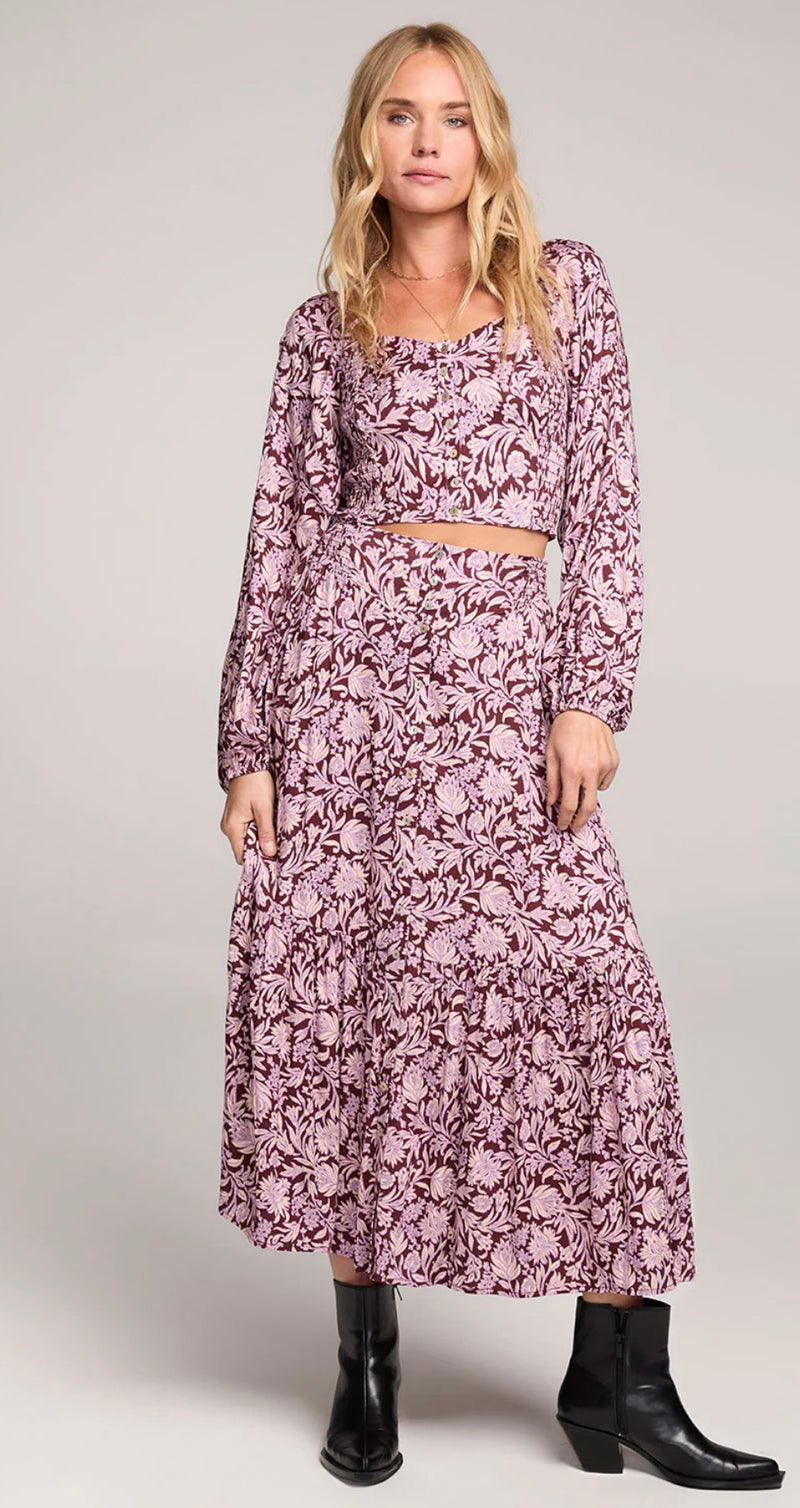 S3705-W694 Dagny Midi Skirt
