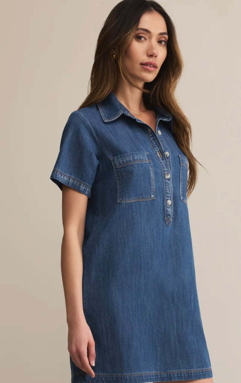 ZD253307 Authentic Denim Mini Dress