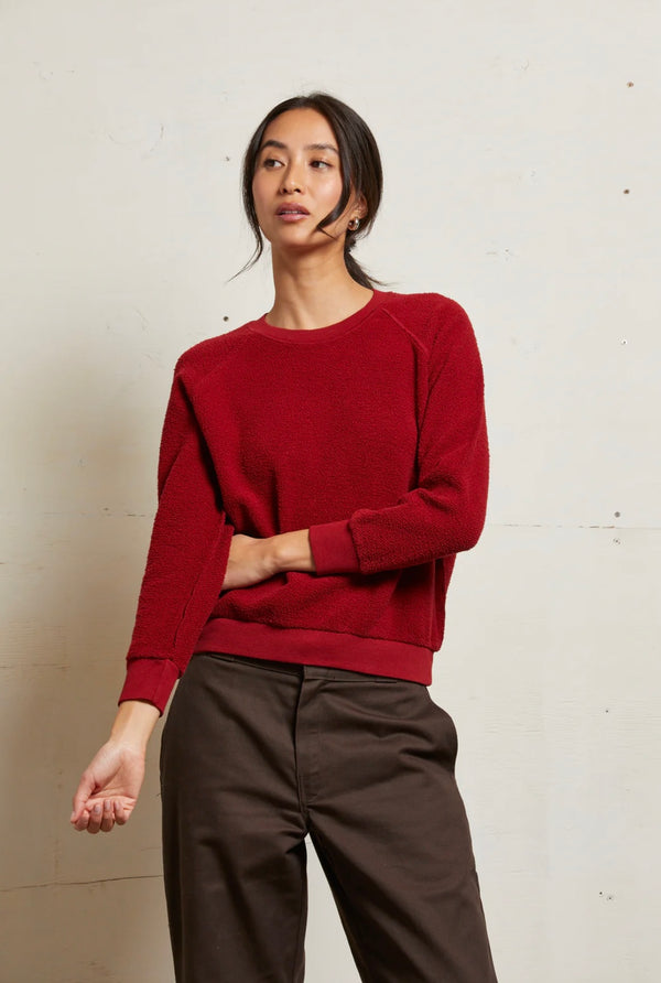 T94-Ziggy-M053 Shrunken Crew Reverse Sweatshirt