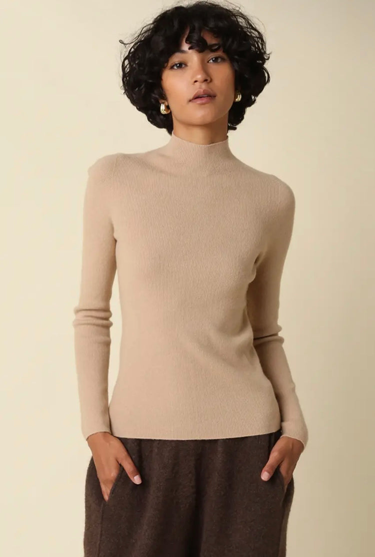 Romy Mock Neck Knit Sweater