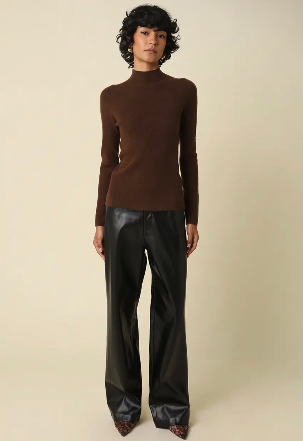 Romy Mock Neck Knit Sweater