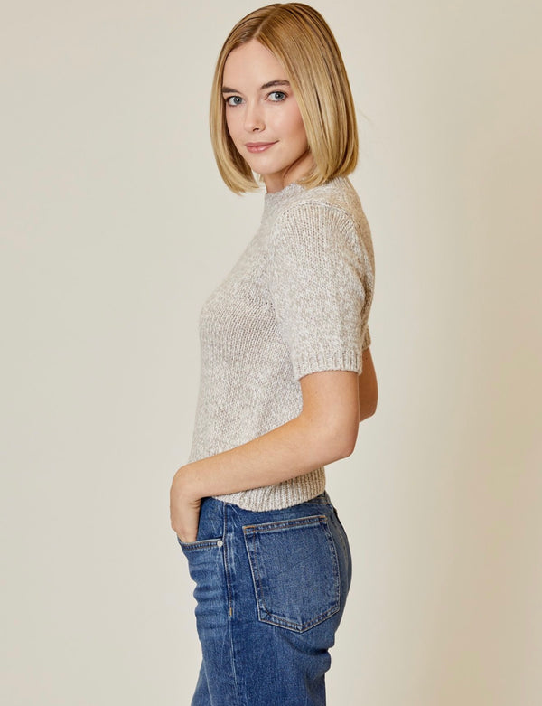 BQv1512053 Marled SS Sweater
