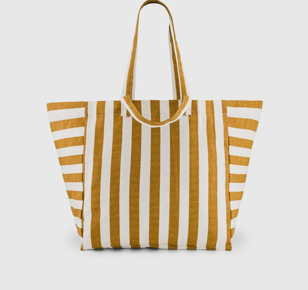 Elisa Tote Bag Stripes Caramel