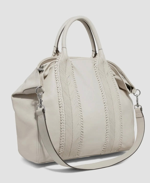 All For Love Convertible Top Zip Tote Chalk