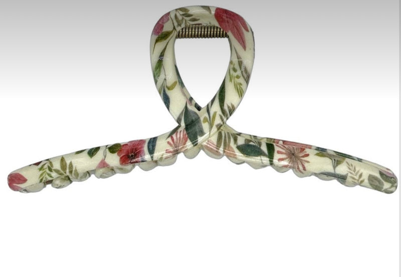 BP140 Looped Claw Clip - Floral