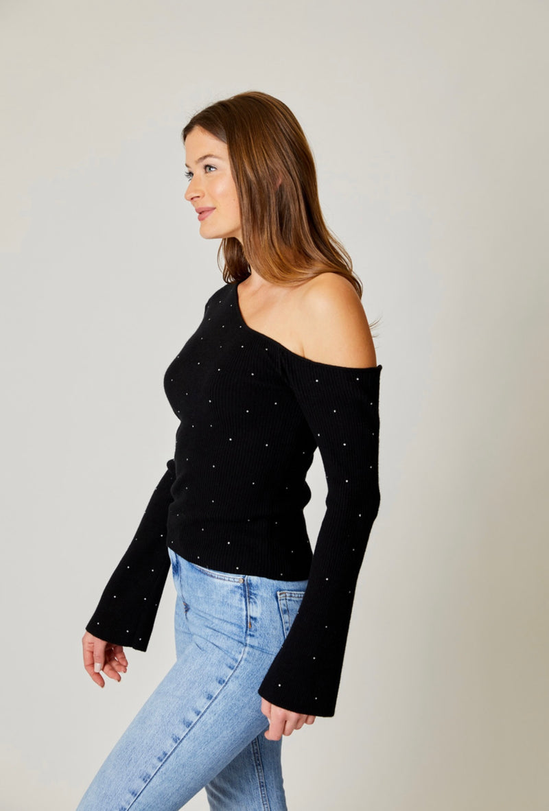BFS0112003 One Shoulder Sweater