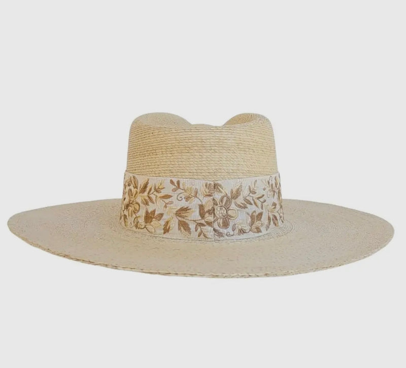 Clef Women's Western Wide Brim Straw Hat