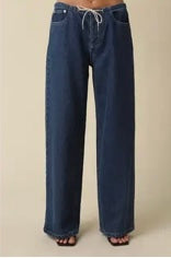 Cora Drawstring Wide Leg Jean