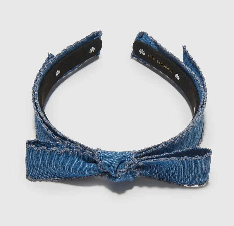 Denim Bardot Scalloped
Edge Headband