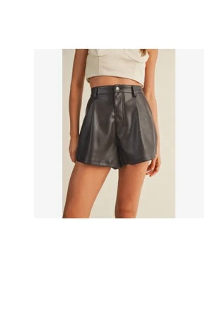 Oak Leather Shorts